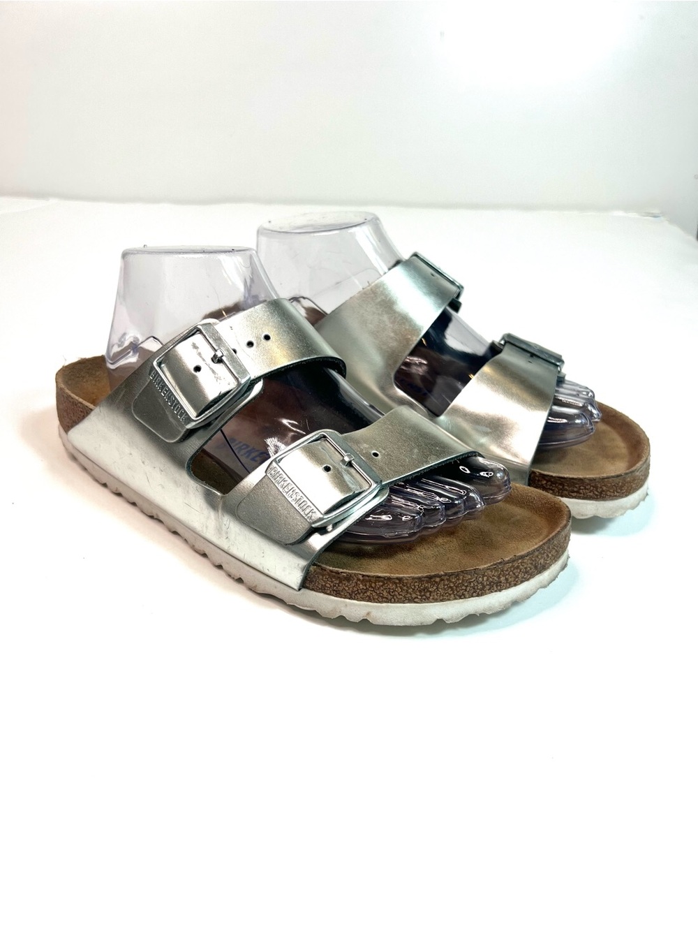 Birkenstock Arizona Sandals Silver Size 41
